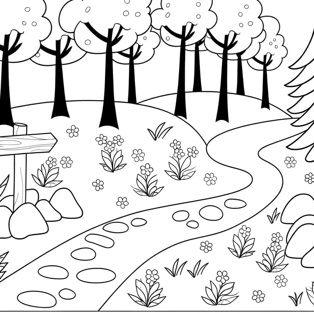 Chemin en forêt