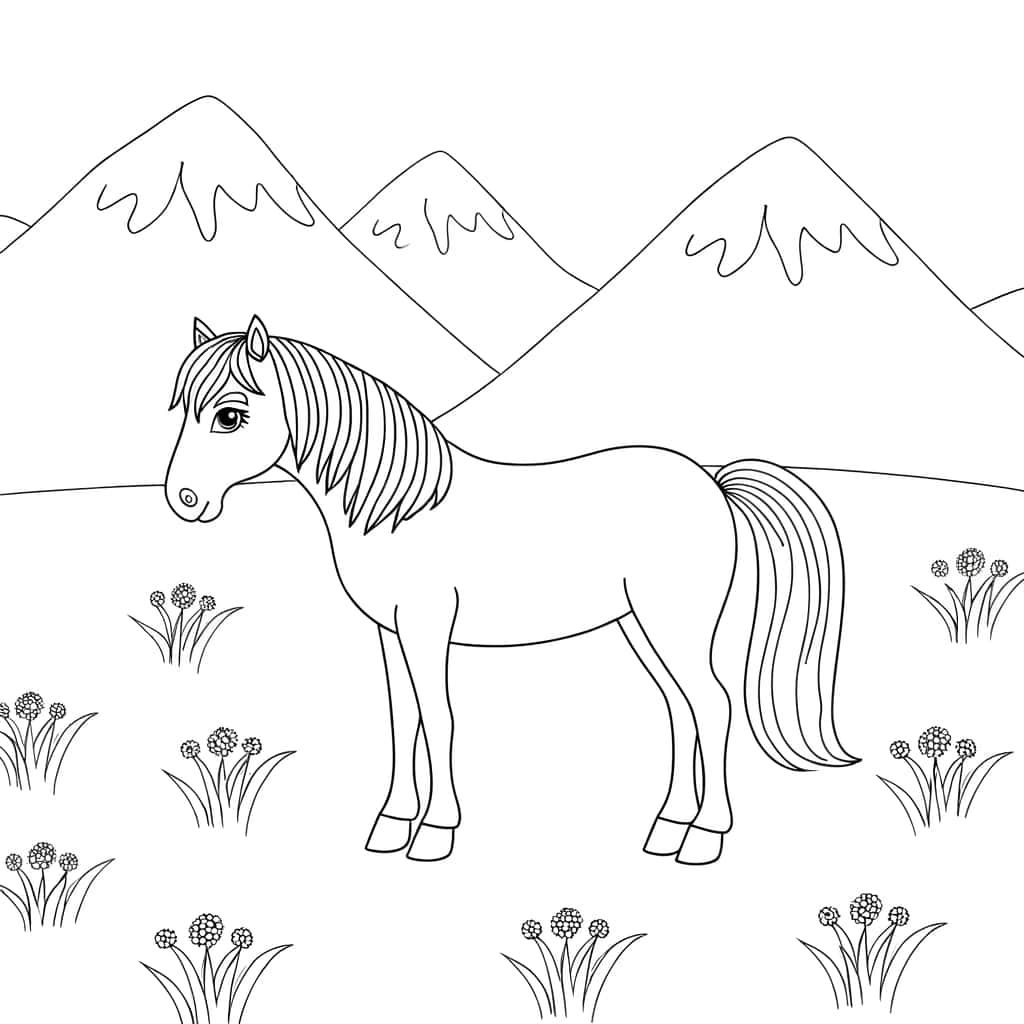 Cheval dans la nature