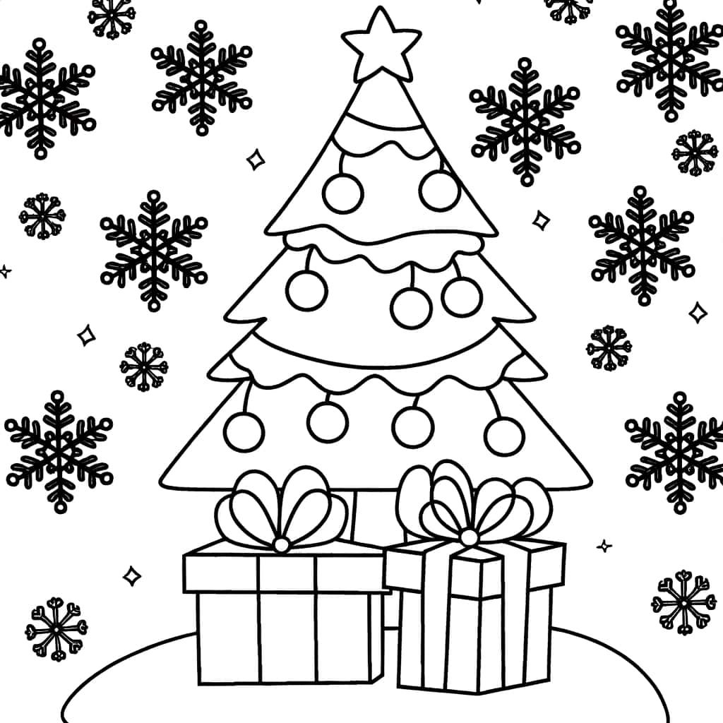Arbre de Noël cadeaux