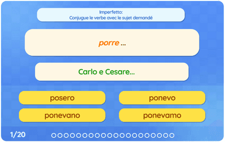 Imperfetto: Verbi irregolari